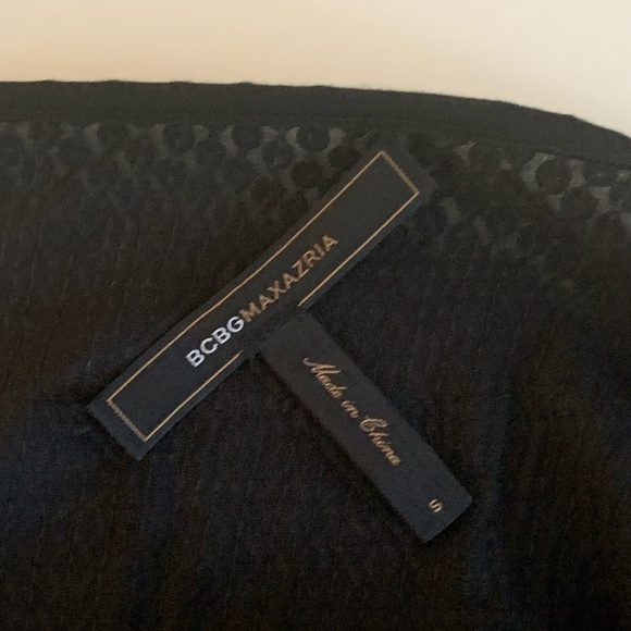 BCBG MAXAZRIA Black Sequin Shift Dress - Picture 2 of 10